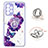 Coque Silicone Motif Fantaisie Souple Couleur Unie Etui Housse avec Support Bague Anneau Y01X pour Samsung Galaxy A33 5G Petit