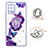 Coque Silicone Motif Fantaisie Souple Couleur Unie Etui Housse avec Support Bague Anneau Y01X pour Samsung Galaxy A42 5G Petit