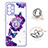 Coque Silicone Motif Fantaisie Souple Couleur Unie Etui Housse avec Support Bague Anneau Y01X pour Samsung Galaxy A72 4G Petit