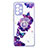 Coque Silicone Motif Fantaisie Souple Couleur Unie Etui Housse avec Support Bague Anneau Y01X pour Samsung Galaxy A72 4G Petit