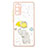 Coque Silicone Motif Fantaisie Souple Couleur Unie Etui Housse avec Support Bague Anneau Y01X pour Samsung Galaxy S20 FE 4G Jaune