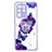 Coque Silicone Motif Fantaisie Souple Couleur Unie Etui Housse avec Support Bague Anneau Y01X pour Samsung Galaxy S20 Ultra 5G Violet