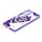 Coque Silicone Motif Fantaisie Souple Couleur Unie Etui Housse avec Support Bague Anneau Y01X pour Xiaomi Mi 11i 5G Violet