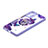 Coque Silicone Motif Fantaisie Souple Couleur Unie Etui Housse avec Support Bague Anneau Y01X pour Xiaomi Poco F3 5G Violet