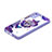 Coque Silicone Motif Fantaisie Souple Couleur Unie Etui Housse avec Support Bague Anneau Y01X pour Xiaomi Poco M3 Violet