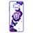 Coque Silicone Motif Fantaisie Souple Couleur Unie Etui Housse avec Support Bague Anneau Y01X pour Xiaomi Poco X3 Violet