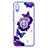 Coque Silicone Motif Fantaisie Souple Couleur Unie Etui Housse avec Support Bague Anneau Y01X pour Xiaomi Redmi 9A Violet