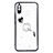 Coque Silicone Motif Fantaisie Souple Couleur Unie Etui Housse avec Support Bague Anneau Y01X pour Xiaomi Redmi 9AT Noir