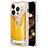 Coque Silicone Motif Fantaisie Souple Couleur Unie Etui Housse avec Support Bague Anneau Y02B pour Apple iPhone 13 Pro Max Jaune