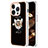 Coque Silicone Motif Fantaisie Souple Couleur Unie Etui Housse avec Support Bague Anneau Y02B pour Apple iPhone 13 Pro Max Petit