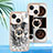 Coque Silicone Motif Fantaisie Souple Couleur Unie Etui Housse avec Support Bague Anneau Y02B pour Apple iPhone 14 Petit