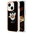 Coque Silicone Motif Fantaisie Souple Couleur Unie Etui Housse avec Support Bague Anneau Y02B pour Apple iPhone 14 Petit