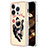 Coque Silicone Motif Fantaisie Souple Couleur Unie Etui Housse avec Support Bague Anneau Y02B pour Apple iPhone 14 Pro Kaki