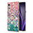 Coque Silicone Motif Fantaisie Souple Couleur Unie Etui Housse avec Support Bague Anneau Y02B pour LG Velvet 5G Colorful