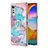 Coque Silicone Motif Fantaisie Souple Couleur Unie Etui Housse avec Support Bague Anneau Y02B pour LG Velvet 5G Petit