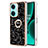 Coque Silicone Motif Fantaisie Souple Couleur Unie Etui Housse avec Support Bague Anneau Y02B pour OnePlus Nord CE 3 5G Petit