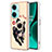 Coque Silicone Motif Fantaisie Souple Couleur Unie Etui Housse avec Support Bague Anneau Y02B pour OnePlus Nord CE 3 Lite 5G Kaki