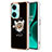 Coque Silicone Motif Fantaisie Souple Couleur Unie Etui Housse avec Support Bague Anneau Y02B pour OnePlus Nord CE 3 Lite 5G Petit