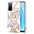 Coque Silicone Motif Fantaisie Souple Couleur Unie Etui Housse avec Support Bague Anneau Y02B pour Oppo A53s 5G Petit