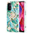 Coque Silicone Motif Fantaisie Souple Couleur Unie Etui Housse avec Support Bague Anneau Y02B pour Oppo A54 5G Petit