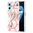 Coque Silicone Motif Fantaisie Souple Couleur Unie Etui Housse avec Support Bague Anneau Y02B pour Oppo A96 4G Petit