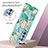 Coque Silicone Motif Fantaisie Souple Couleur Unie Etui Housse avec Support Bague Anneau Y02B pour Oppo Reno6 Pro 5G Petit