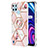 Coque Silicone Motif Fantaisie Souple Couleur Unie Etui Housse avec Support Bague Anneau Y02B pour Realme C25Y India Petit