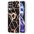 Coque Silicone Motif Fantaisie Souple Couleur Unie Etui Housse avec Support Bague Anneau Y02B pour Realme Narzo 50 4G Noir