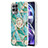 Coque Silicone Motif Fantaisie Souple Couleur Unie Etui Housse avec Support Bague Anneau Y02B pour Realme Narzo 50 4G Petit