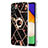 Coque Silicone Motif Fantaisie Souple Couleur Unie Etui Housse avec Support Bague Anneau Y02B pour Samsung Galaxy A04s Petit