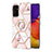 Coque Silicone Motif Fantaisie Souple Couleur Unie Etui Housse avec Support Bague Anneau Y02B pour Samsung Galaxy A05s Petit