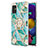 Coque Silicone Motif Fantaisie Souple Couleur Unie Etui Housse avec Support Bague Anneau Y02B pour Samsung Galaxy A51 4G Petit