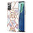 Coque Silicone Motif Fantaisie Souple Couleur Unie Etui Housse avec Support Bague Anneau Y02B pour Samsung Galaxy Note 20 5G Petit