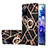 Coque Silicone Motif Fantaisie Souple Couleur Unie Etui Housse avec Support Bague Anneau Y02B pour Samsung Galaxy S20 FE 4G Noir