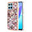 Coque Silicone Motif Fantaisie Souple Couleur Unie Etui Housse avec Support Bague Anneau Y03B pour Huawei Honor 70 Lite 5G Petit