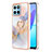 Coque Silicone Motif Fantaisie Souple Couleur Unie Etui Housse avec Support Bague Anneau Y03B pour Huawei Honor 70 Lite 5G Petit