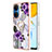 Coque Silicone Motif Fantaisie Souple Couleur Unie Etui Housse avec Support Bague Anneau Y03B pour Huawei Honor X7 Petit