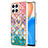 Coque Silicone Motif Fantaisie Souple Couleur Unie Etui Housse avec Support Bague Anneau Y03B pour Huawei Honor X8 4G Petit