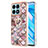 Coque Silicone Motif Fantaisie Souple Couleur Unie Etui Housse avec Support Bague Anneau Y03B pour Huawei Honor X8a 4G Petit