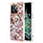 Coque Silicone Motif Fantaisie Souple Couleur Unie Etui Housse avec Support Bague Anneau Y03B pour OnePlus 10T 5G Petit