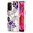 Coque Silicone Motif Fantaisie Souple Couleur Unie Etui Housse avec Support Bague Anneau Y03B pour OnePlus Nord N200 5G Petit