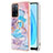 Coque Silicone Motif Fantaisie Souple Couleur Unie Etui Housse avec Support Bague Anneau Y03B pour Oppo A53s 5G Petit