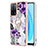 Coque Silicone Motif Fantaisie Souple Couleur Unie Etui Housse avec Support Bague Anneau Y03B pour Oppo A53s 5G Petit