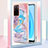 Coque Silicone Motif Fantaisie Souple Couleur Unie Etui Housse avec Support Bague Anneau Y03B pour Oppo A53s 5G Petit