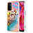 Coque Silicone Motif Fantaisie Souple Couleur Unie Etui Housse avec Support Bague Anneau Y03B pour Oppo A74 5G Mixte