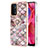 Coque Silicone Motif Fantaisie Souple Couleur Unie Etui Housse avec Support Bague Anneau Y03B pour Oppo A74 5G Petit