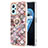 Coque Silicone Motif Fantaisie Souple Couleur Unie Etui Housse avec Support Bague Anneau Y03B pour Oppo A96 4G Petit