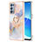 Coque Silicone Motif Fantaisie Souple Couleur Unie Etui Housse avec Support Bague Anneau Y03B pour Oppo Reno6 Pro 5G Petit