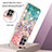 Coque Silicone Motif Fantaisie Souple Couleur Unie Etui Housse avec Support Bague Anneau Y03B pour Realme 8i Petit