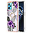 Coque Silicone Motif Fantaisie Souple Couleur Unie Etui Housse avec Support Bague Anneau Y03B pour Realme 9 4G Petit